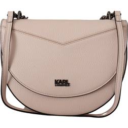 Karl Lagerfeld Mauve Leather Shoulder Women's Bag beige