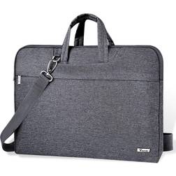 Voova Laptop Bag 17 17.3 inch Water-resistant Laptop Sleeve Case with Shoulder Straps & Handle/Notebook Computer Case Briefcase Compatible with