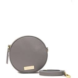 Pompei Donatella Gray Leather Crossbody Bag