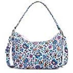 Vera Bradley Frannie Halvmåne Crossbody Handväska - Cloud Vine