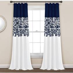 Lush Decor Frodig Dekor Marinblå Egendom Trädgård Tryck 241 cm x 132 cm 132.08x241.3cm