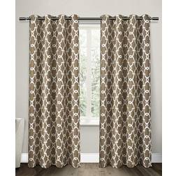Exclusive Home Curtains Gates Woven Blackout 52x84 2 Piece