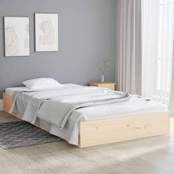 vidaXL Estructura De Cama De Madera Maciza 90x200 cm - Marrón