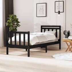 vidaXL Bed Frame Black Sängram