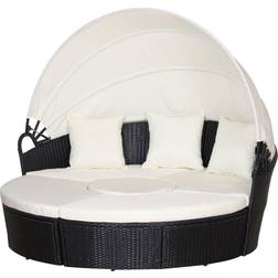 OutSunny Polyrattan Sonneninsel
