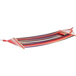 Garden Pleasure Rod Appeso Stuoia Sedia Da Giardino Campeggio Legno Tessile Sdraio Mobili Da Giardino Multicolore 507019