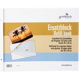 Goldbuch Ersatzblock 38x30 30 Seiten weiß Schrauben 83078
