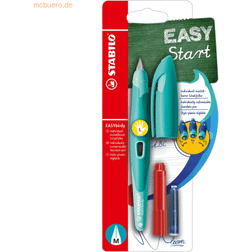 Stabilo 3 x Schulfüller Easybirdy Pastel Edition M aqua grün/mint Link
