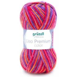 Gründl Wolle Lisa Premium color 50 g lila-pink-orange-color