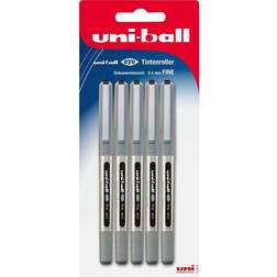 Faber-Castell Faber, Kugelschreiber, Tintenroller schwarz 5er UNI-Ball eye UB-157 0,4mm