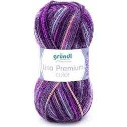 Gründl Wolle Lisa Premium color 50 g brombeere-fuchsia-lila-color