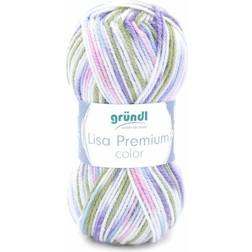 Gründl Wolle Lisa Premium color 50 g lindgrün-flieder-rose-color