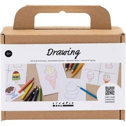 Creativ Company Mini DIY Kit med ritmaterial, Sweet things, 1 förp