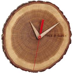 TFA Dostmann 60.3046.08 Quartz Oak, Wood Real wood Wall Clock