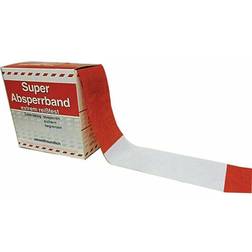 Absperrband 100m x 80mm rot weiß geblockt