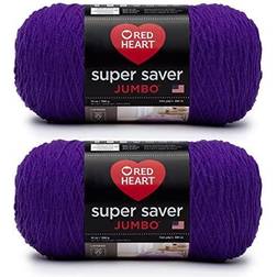 Red Heart Super Saver Yarn-Amethyst Multipack Of 2