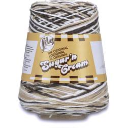 Lily Sugar'n Cream Cone Cotton Yarn Choc Ombre