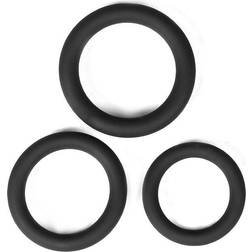 Malesation Cockring-Set Beginner: Penisringe-Set, schwarz