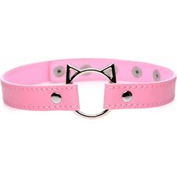 Master Series Kinky Kitty Ring Slim Choker Pink