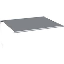 OutSunny 4x3m Full Cassette Retractable Awning