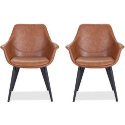 House Of Sander Signe Cognac Køkkenstol 82cm 2stk