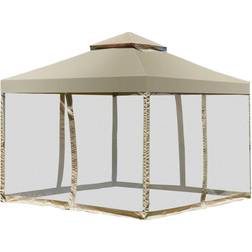 Costway 2-Tier 10 x10 Gazebo Canopy Shelter Awning