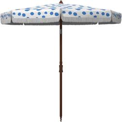 Safavieh Outdoor Umbrellas WHITE/LIGHT 6.5' Dot