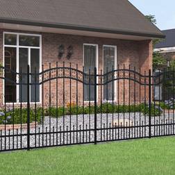 vidaXL 240 165 Garden Fence with Spear Top