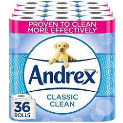 Andrex Classic Clean Fragrance-Free Toilet Paper 36pcs