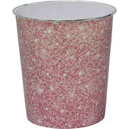 JVL Small Pink Sparkle Waste Paper Bin