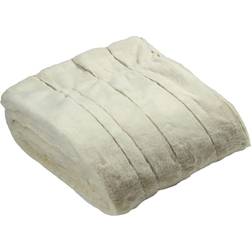 Paoletti Empress Super Soft Non Throw, Cream Blankets White