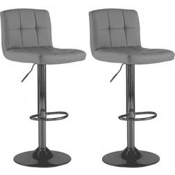 Neo Cuban Dark Grey Bar Stool 107cm 2pcs