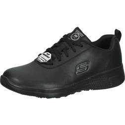 Skechers Women's Marsing Gmina Womens Trainers 43100 Black Leather