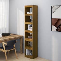 vidaXL Honigbraun Massivholz Bücherregal