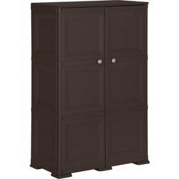 vidaXL Plastskåp 79x43x125 träimitation Förvaringsskåp