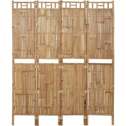 vidaXL 4-Panel Bamboo Room Divider