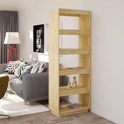 vidaXL Rumdeler 60 x 35 x 167 cm Massivt Fyrretræ Bogreol