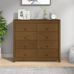 vidaXL Honey brown, 100 Pine Storage Cabinet