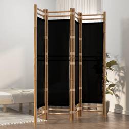 vidaXL Folding 4-Panel Bamboo Room Divider