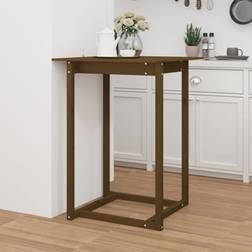 vidaXL Marron Miel 80x80x110 cm Table de bar 80x80cm