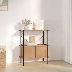 vidaXL Reol Med Skab 80x40x92 cm 3 Niveauer Stål Opbevaringsskab