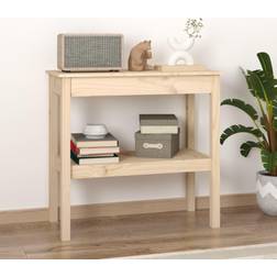 vidaXL 80 x 40 x 75 cm Massivt Fyrretræ Konsolbord
