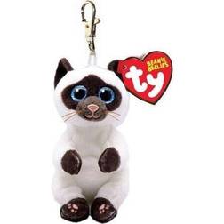 TY Beanie Babies Bellies Clip Miso Siamese, 10cm