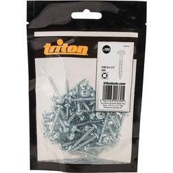Triton Zinc Pocket-Hole Screws Washer Head Coarse 8 x 1-1/4 in 100pk