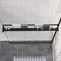 vidaXL black, 100 Shower Shelf Shower