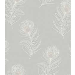 Holden Decor Pavona Grey Wallpaper