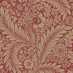 Belgravia Florence Leaf Wallpaper Red Belgravia 725