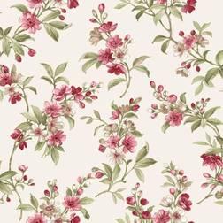 Galerie Noordwand Wallpaper Blooming Garden 6 Flowers Red and Green