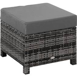OutSunny Rattan Footstool