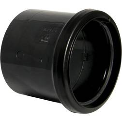 FloPlast 110mm Single Socket Coupling Black